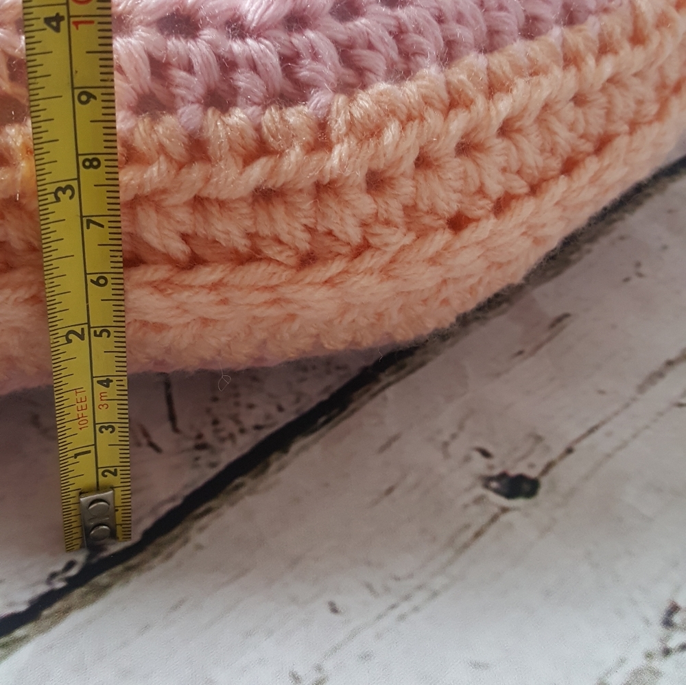 Crochet Rainbow Throw Pillow/Nursery decor - Picture 10 of 16